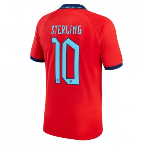 England Raheem Sterling #10 Bortatröja VM 2022 Kortärmad